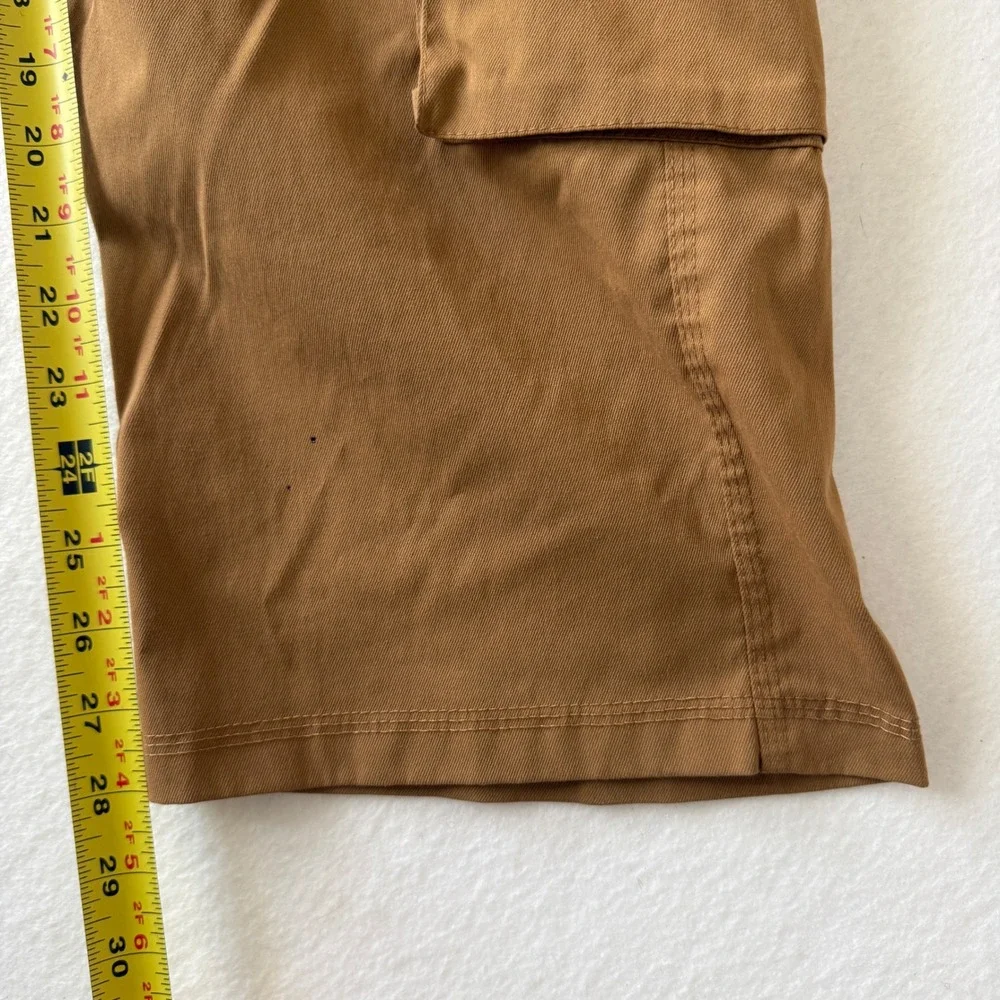 The North Face Rugged Cargo Pants Mens Small Brown Multi-Pocket Elastic Waist